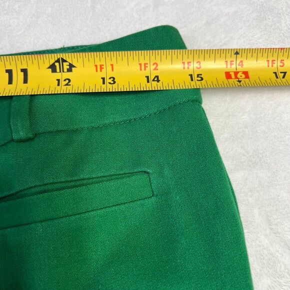 Anthropologie The Essential Crop Flare Pants Green 2 Women - Picture 7 of 8